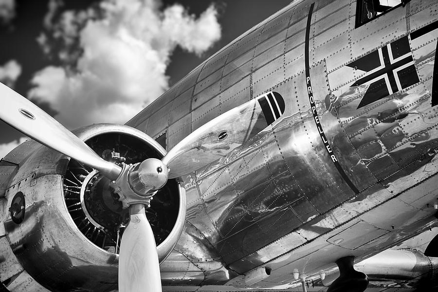 Airplane Photograph - DC-3 Power by Ian Merton