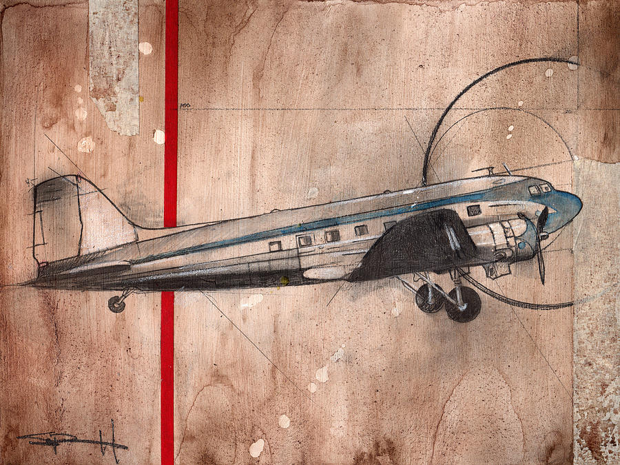 Dc-3 Painting by Sean Parnell