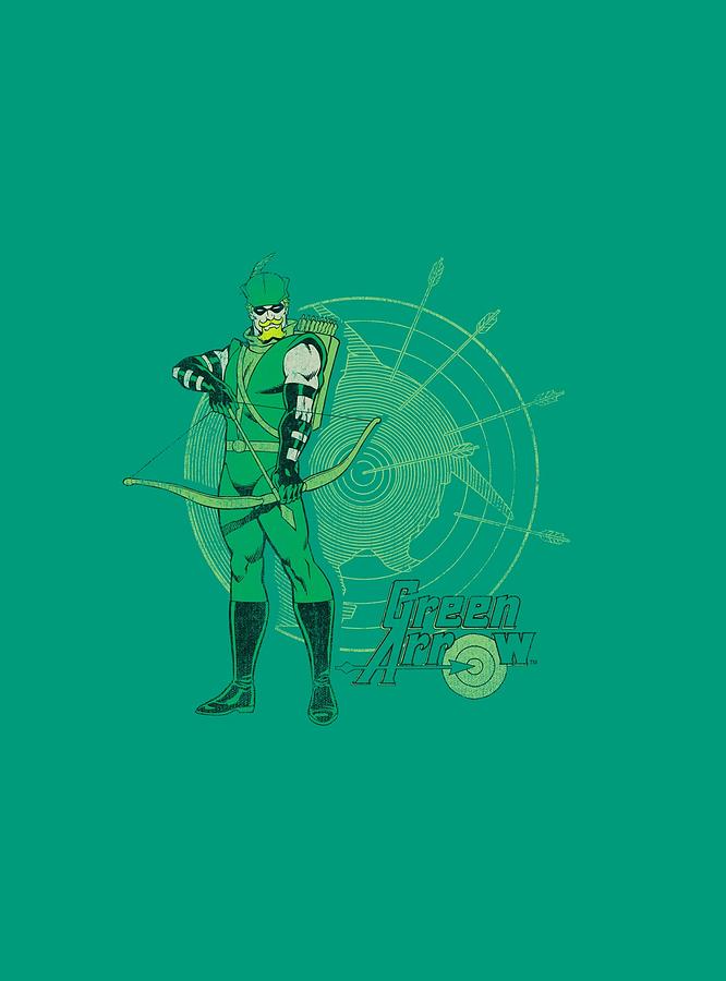 Green Arrow Digital Art - Dc - Arrow Target by Brand A