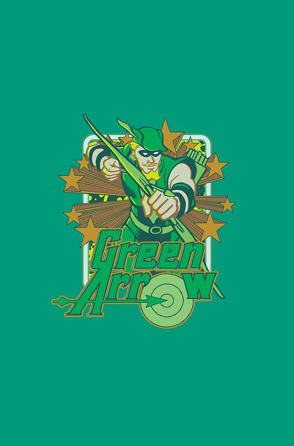 Green Arrow Digital Art - Dc - Green Arrow Stars by Brand A