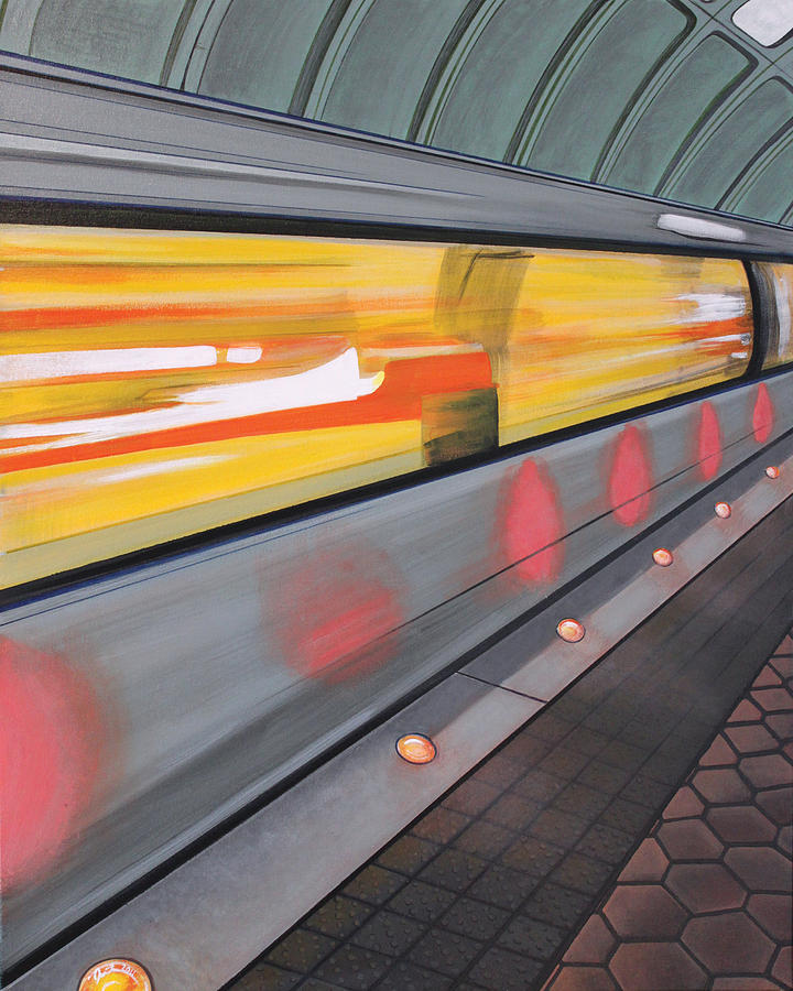 DC Light Rail Painting by Jude Labuszewski