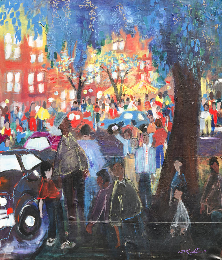 D.C. Market Painting by Leela Payne