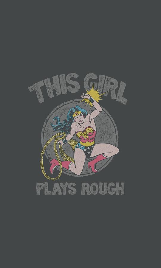 Wonder Woman Digital Art - Dc - Plays Rough by Brand A