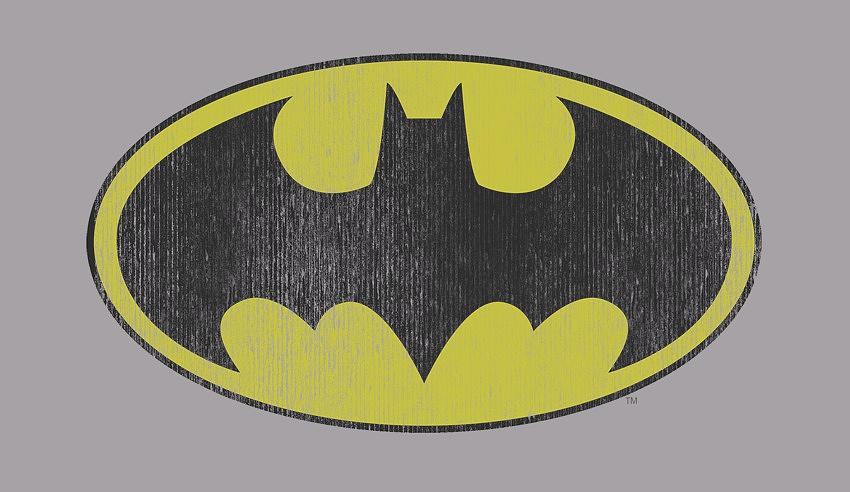 Batman Movie Digital Art - Dc - Retro Bat Logo Distressed by Brand A
