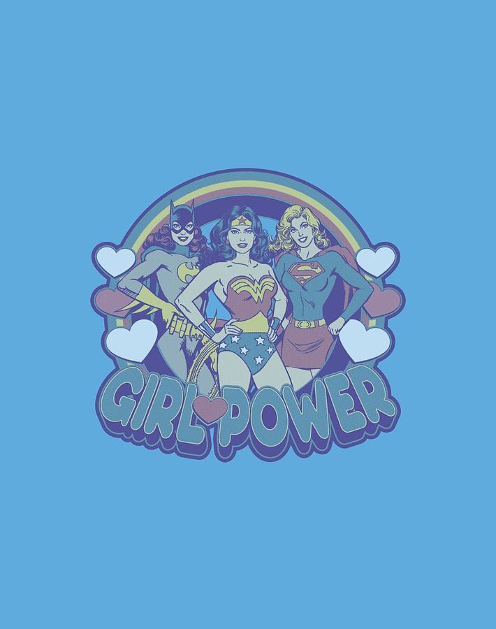 Wonder Woman Digital Art - Dc - Retro Girl Power by Brand A