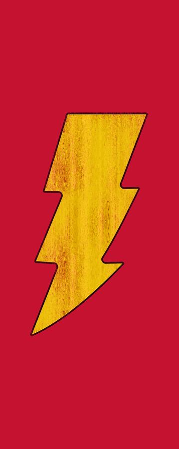 Captain Marvel Digital Art - Dc - Shazam Logo Distressed by Brand A
