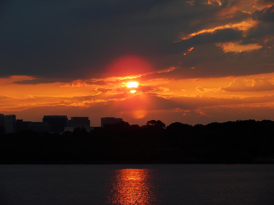 DC Sunset Photograph by Ronda Broatch