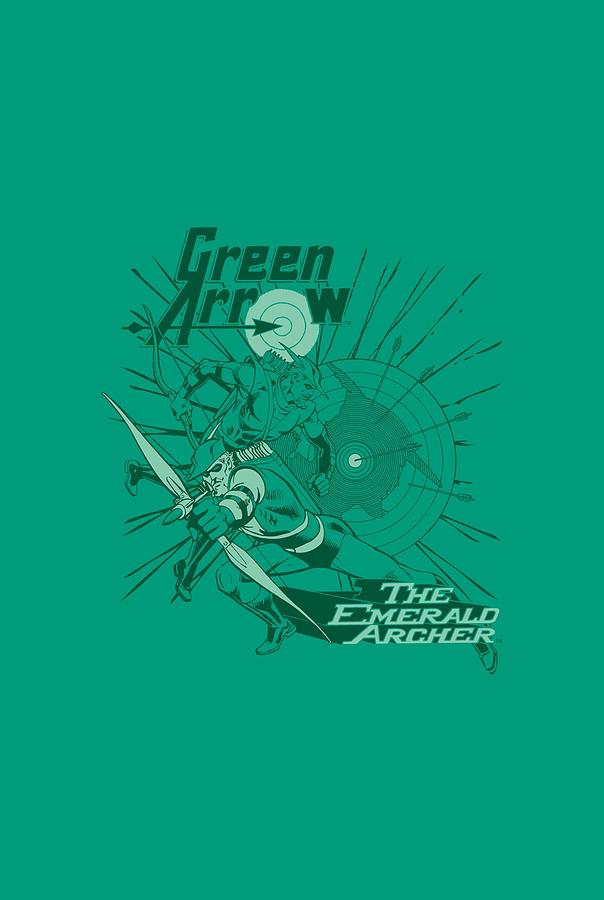 Green Arrow Digital Art - Dc - The Emerald Archer by Brand A