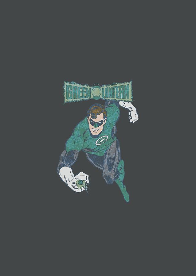 Green Lantern Digital Art - Dco - Desaturated Green Lantern by Brand A