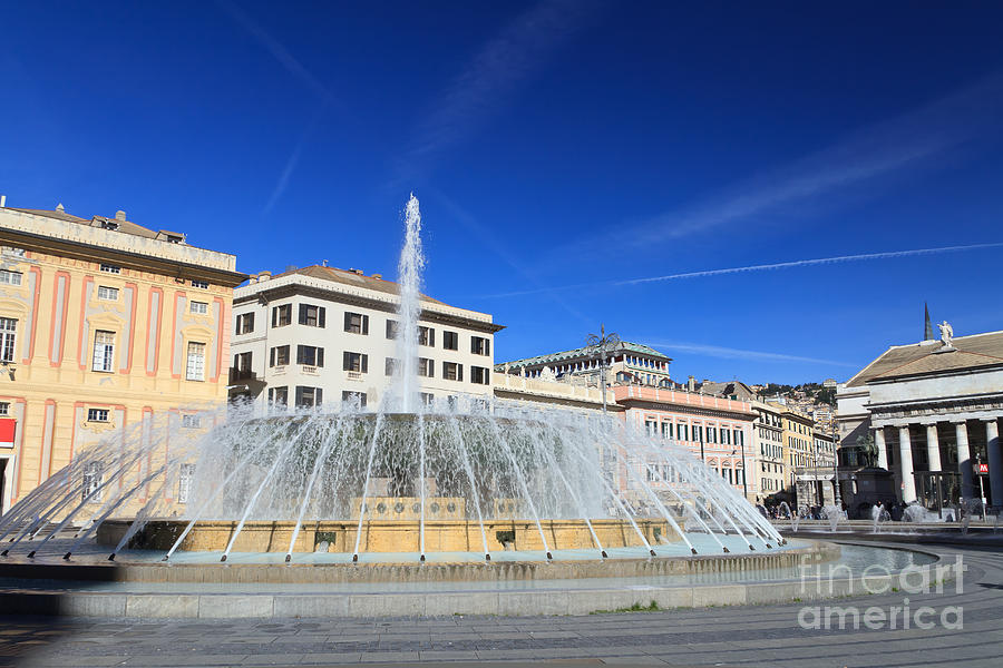 De Ferrari square - Genova Photograph by Antonio Scarpi