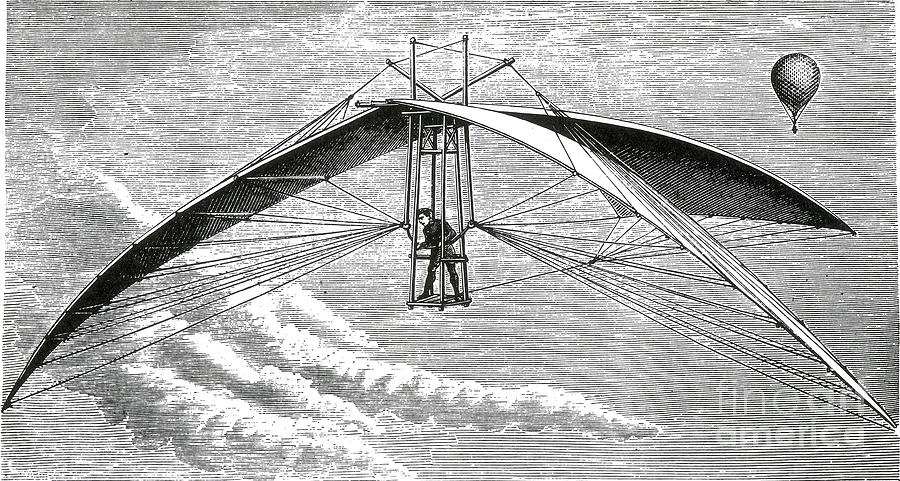 De Groof Parachute, 1784 Photograph by Science Source