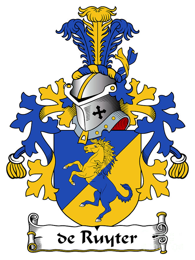 de Ruyter Coat of Arms Dutch Digital Art by Heraldry