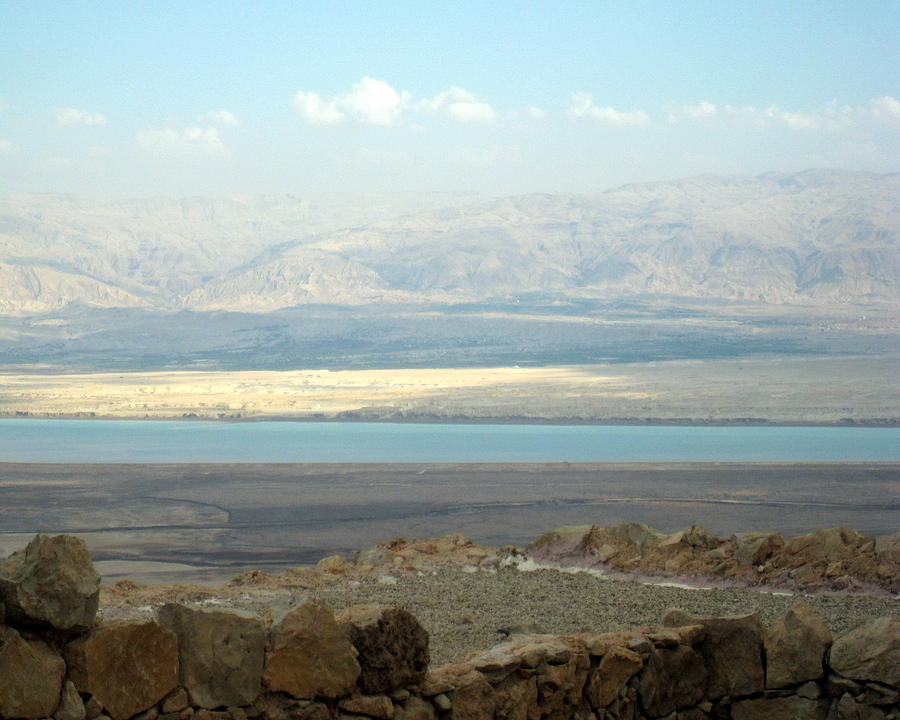 Dea Sea Viewed From Masada Photograph by Rita Adams