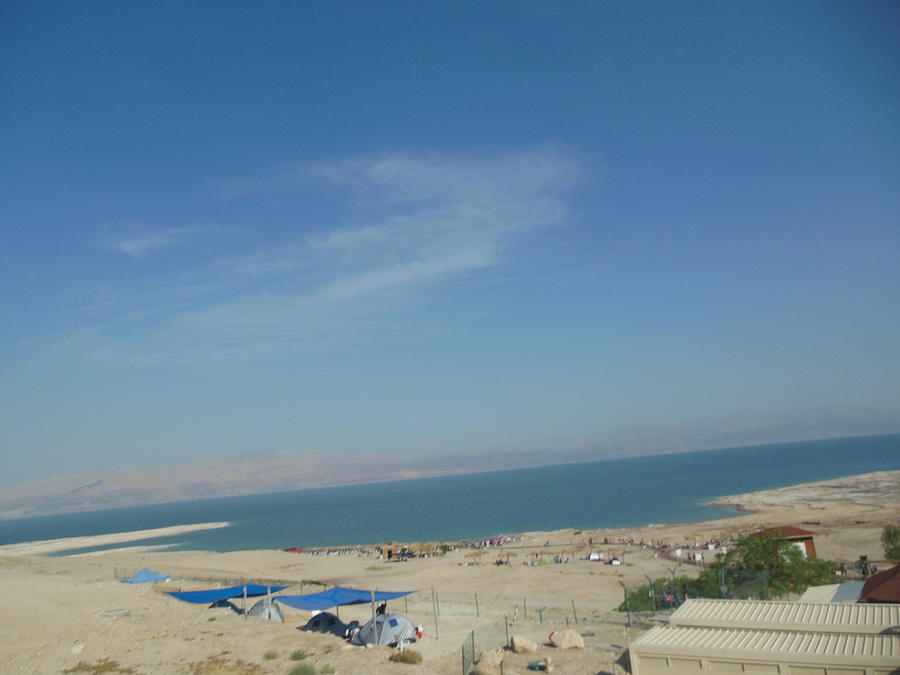 Dead Sea in Blue Photograph by Esther Newman-Cohen