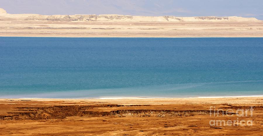 Dead Sea Shoreline in Jordan Photograph by David Birchall