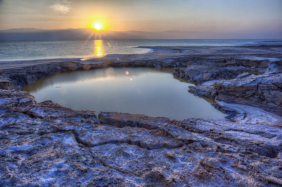 Dead Sea Sunrise Photograph by Uri Baruch