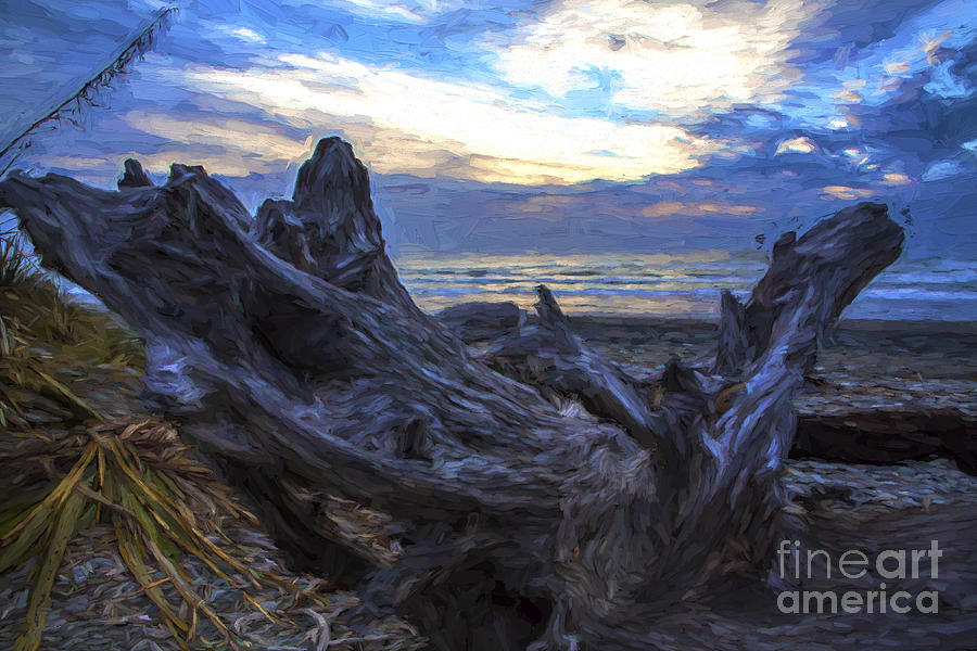 Dead tree at Greymouth New Zealand Photograph by Sheila Smart Fine Art Photography