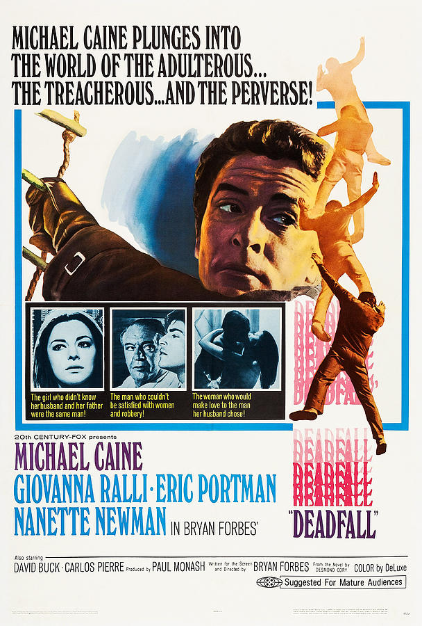 Deadfall, Us Poster, Michael Caine Top Photograph by Everett - Fine Art ...