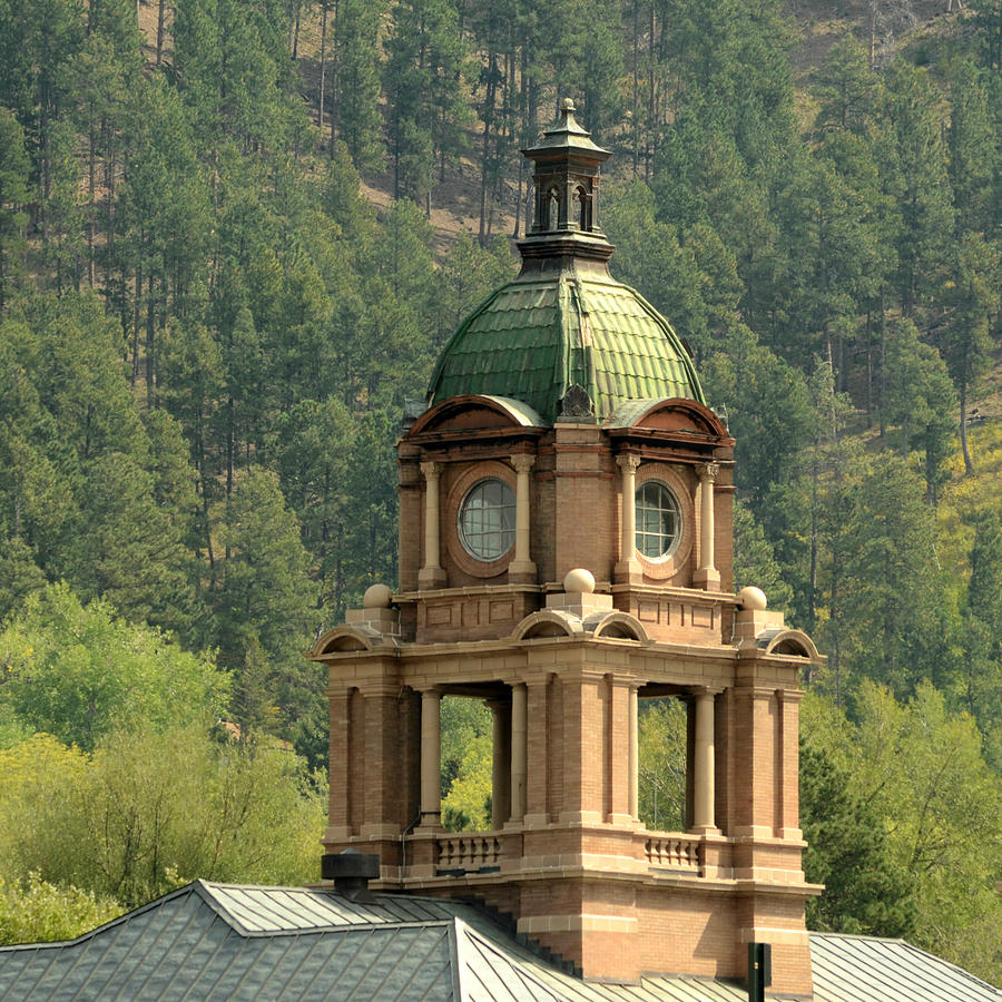 Deadwood Dome Above the Rooftops Photograph by Greni Graph
