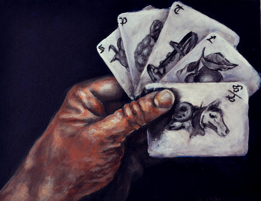Dealt Hand Of Life Painting by Art of Ka-Son