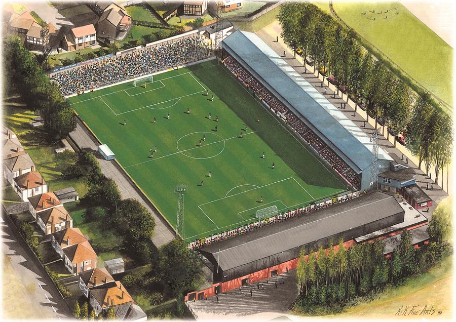 Football Painting - Dean Court - Bournemouth by Kevin Fletcher