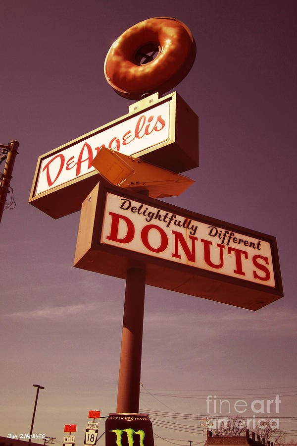 Donut Digital Art - DeAngelis Donuts by Jim Zahniser