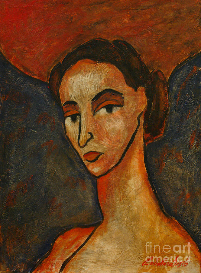 Dear Angel Painting by Monica Elena
