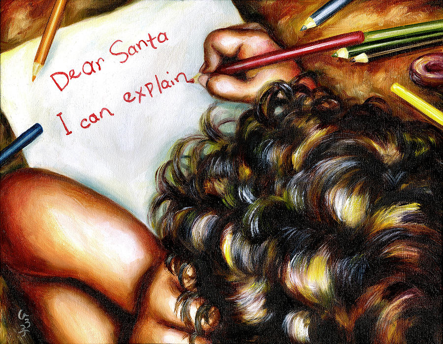 Dear Santa Painting by Hiroko Sakai