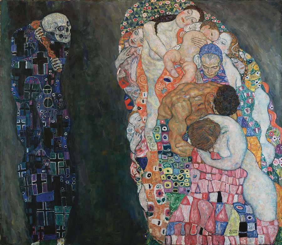 Gustav Klimt Painting - Death and Life  by Gustav Klimt