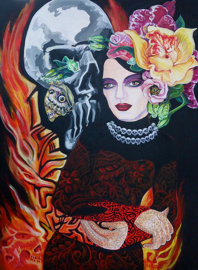 Death And The Maiden Painting by Yelena Tylkina