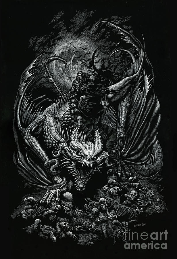 Death Dragon Digital Art by Stanley Morrison