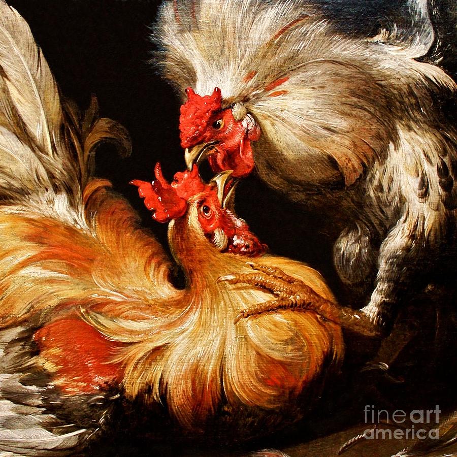 Death In The Poultry Market Painting by Robert Prusso jr