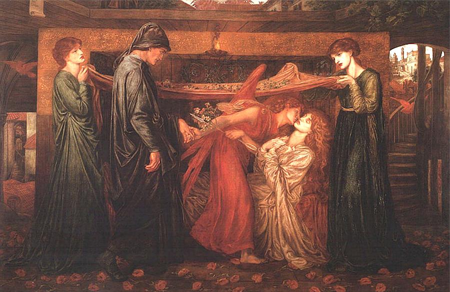 Death of Beatrice Painting by Dante Gabriel RossettiDante Gabriel Rossetti