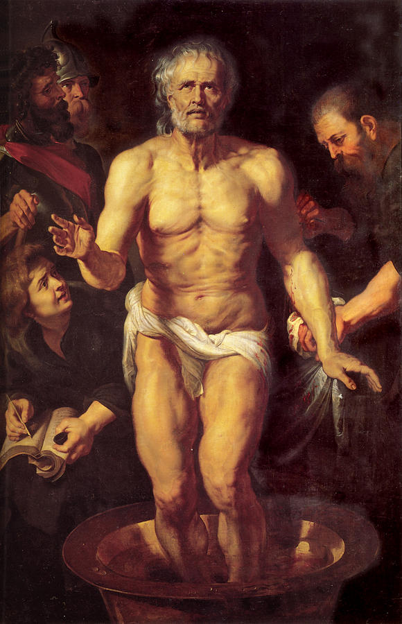 Death of Seneca Painting by Peter Paul Rubens