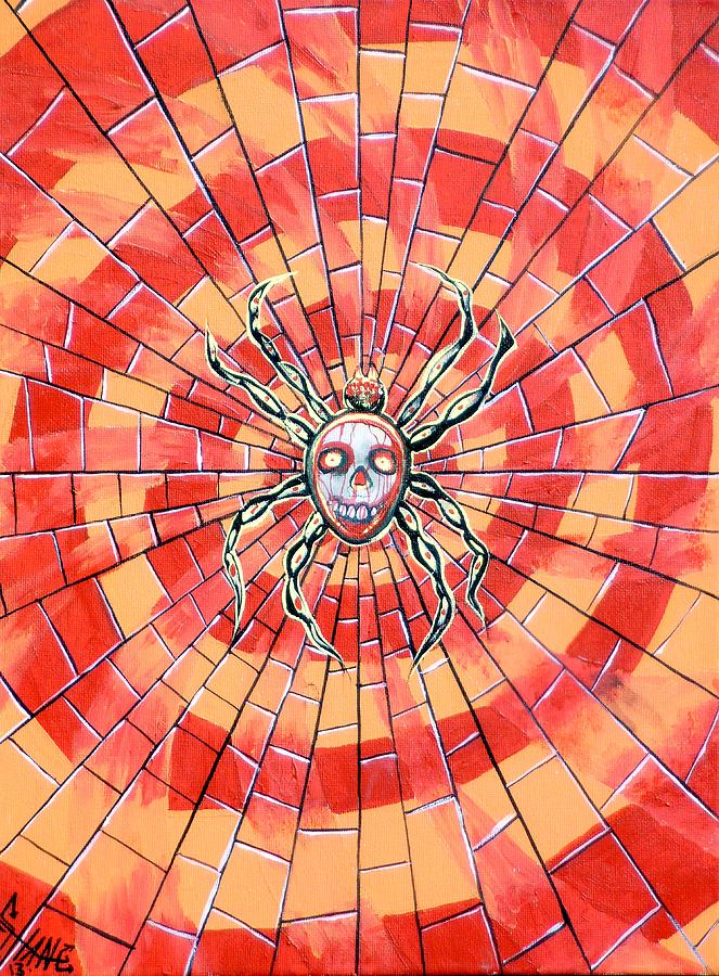 Spider Painting - Death Spider by Sam Hane