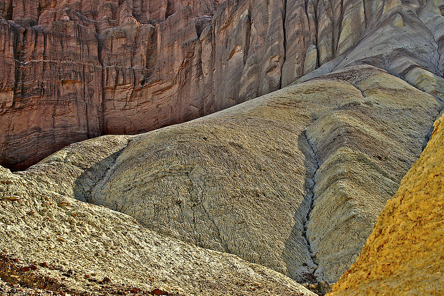 Death Valley Desert Colors in the Golden Canyon Photograph by SC Heffner
