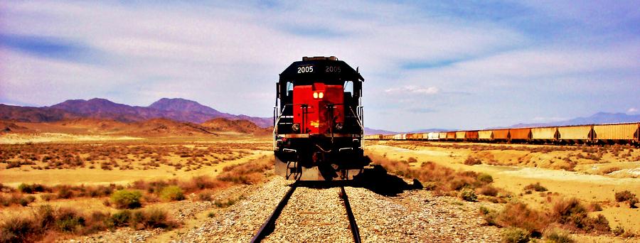 Train Photograph - Death Valley Rail by Benjamin Yeager