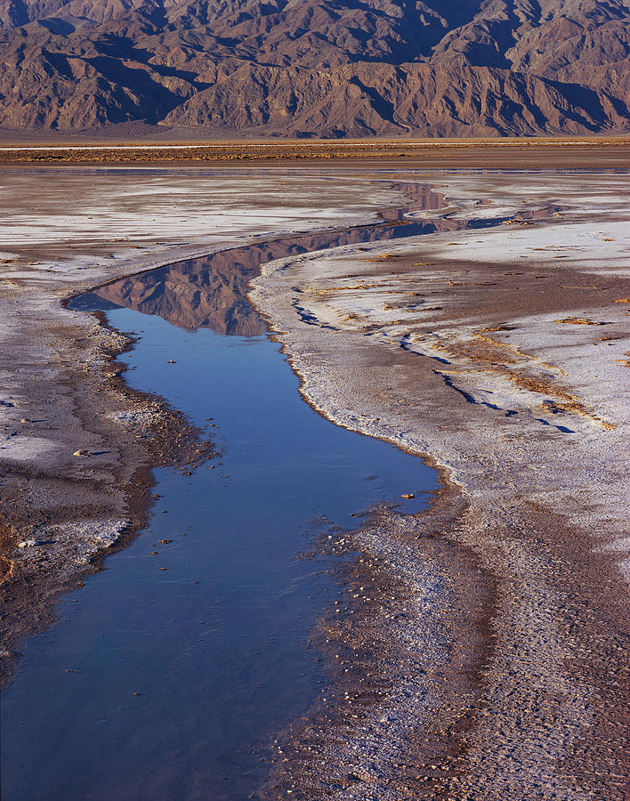 Death Valley Salt Stream #1 Photograph by Tom Daniel