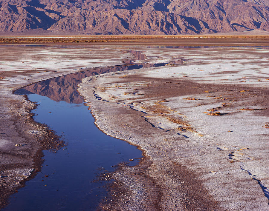 Death Valley Salt Stream #1-H Photograph by Tom Daniel