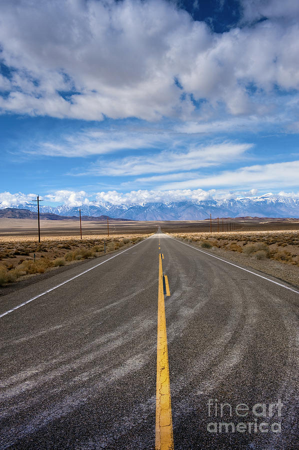 Death Valley Vertical Road  Photograph by David Zanzinger