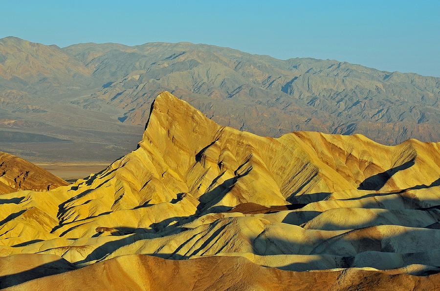 Desert Photograph - Death Valley Zabriskie Point by Paul Van Baardwijk
