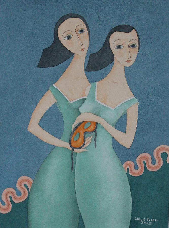 Sisters Painting - Debutantes by Lloyd Tucker