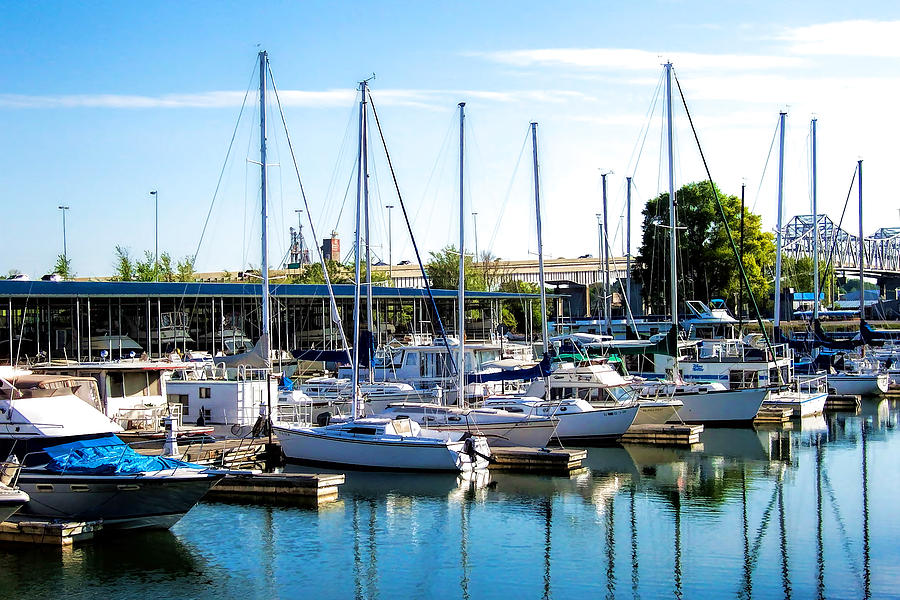 Decatur Alabama Small Boat Harbor Photograph by Kathy Clark