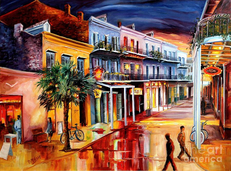 Decatur at Dusk Painting by Diane Millsap