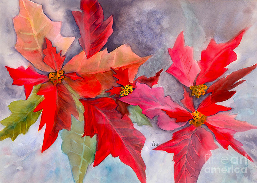 Fall Painting - December Delight by Neela Pushparaj