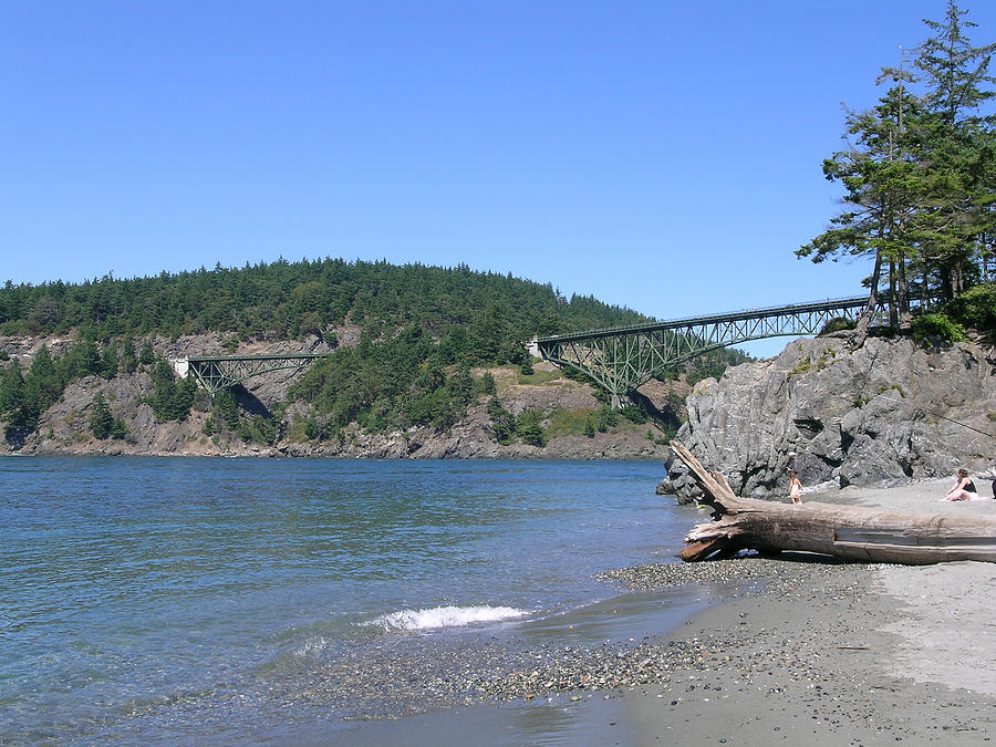 Deception Pass Bridge II Photograph by Mary Gaines