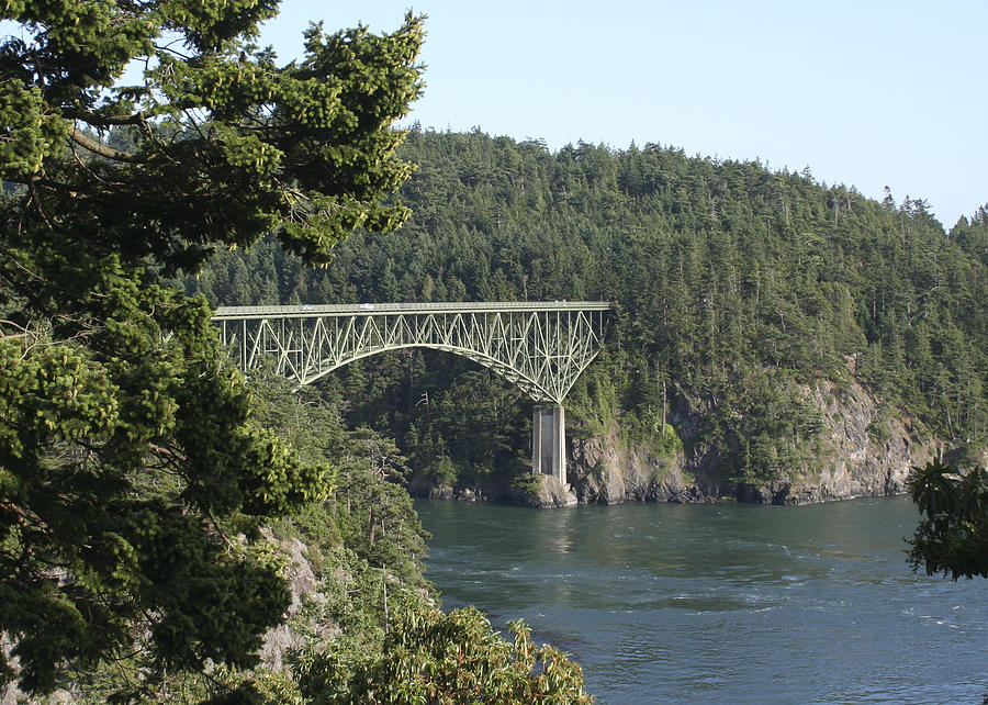 Deception Pass Bridge Photograph - Deception Pass Bridge IV by Mary Gaines Deception Pass Bridge Photograph - Deception Pass Bridge IV by Mary Gaines