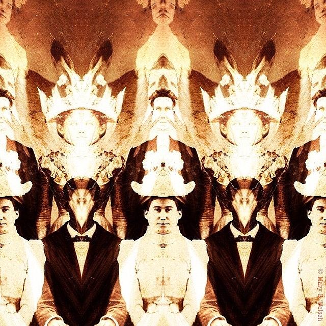 Surreal Photograph - #decim8 #mirrorgram #antiquephoto by Mary Welsch