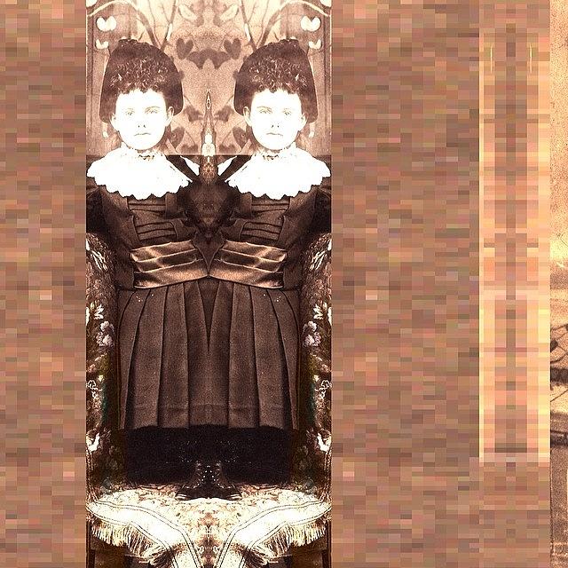 Twins Photograph - #decim8 #window #victorian #twins by Mary Welsch