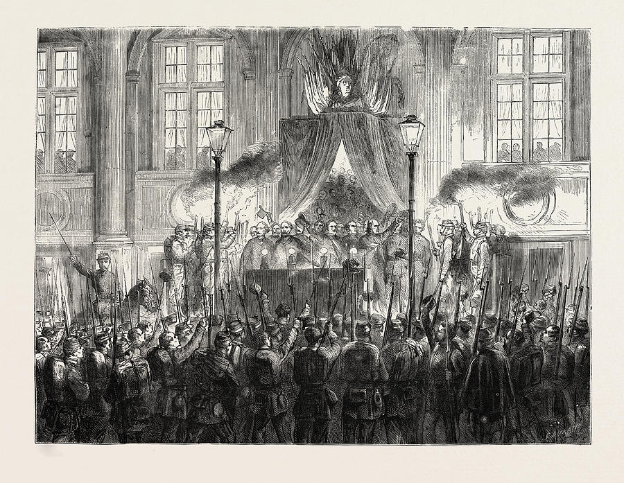 Declaring The Result Of The Plebiscite In Paris Drawing by French ...